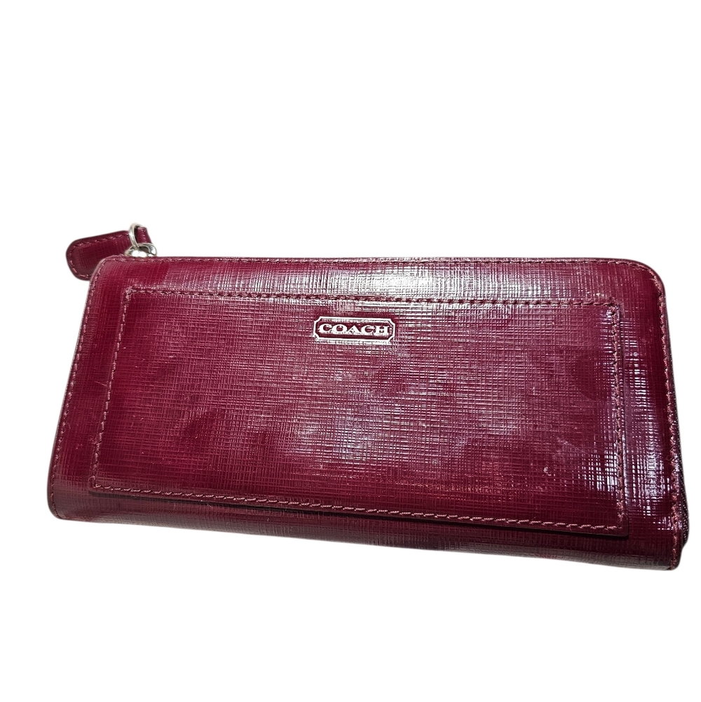 COACH SAFFIANO CONTINENTAL ZIP WALLET